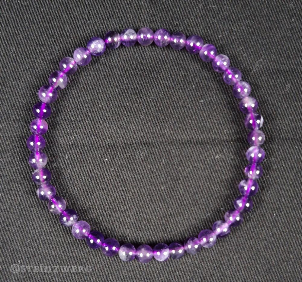 Amethyst Kugelarmband 4mm
