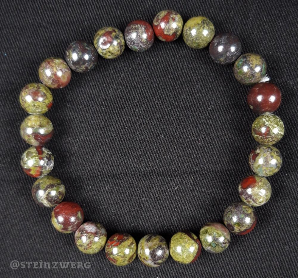 Drachenblutjaspis Kugelarmband 8mm