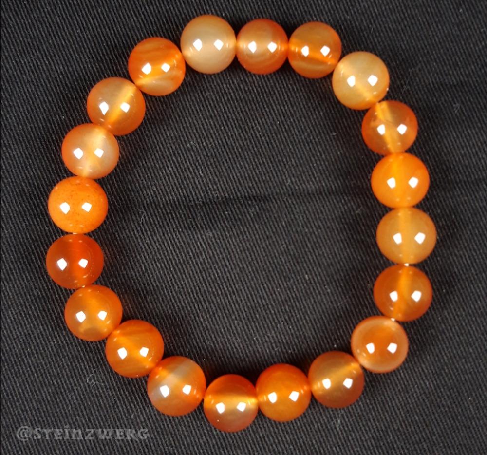 Karneol Kugelarmband 10mm