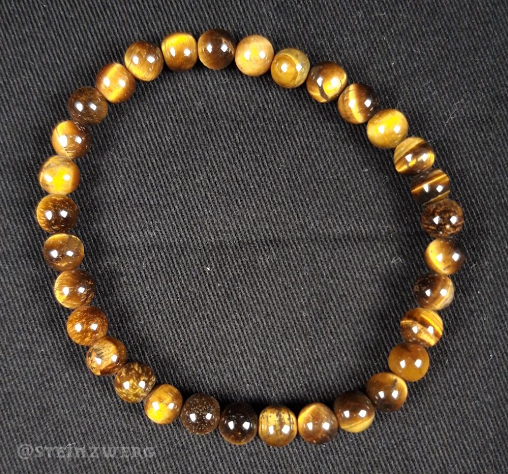 Tigerauge Kugelarmband 6mm