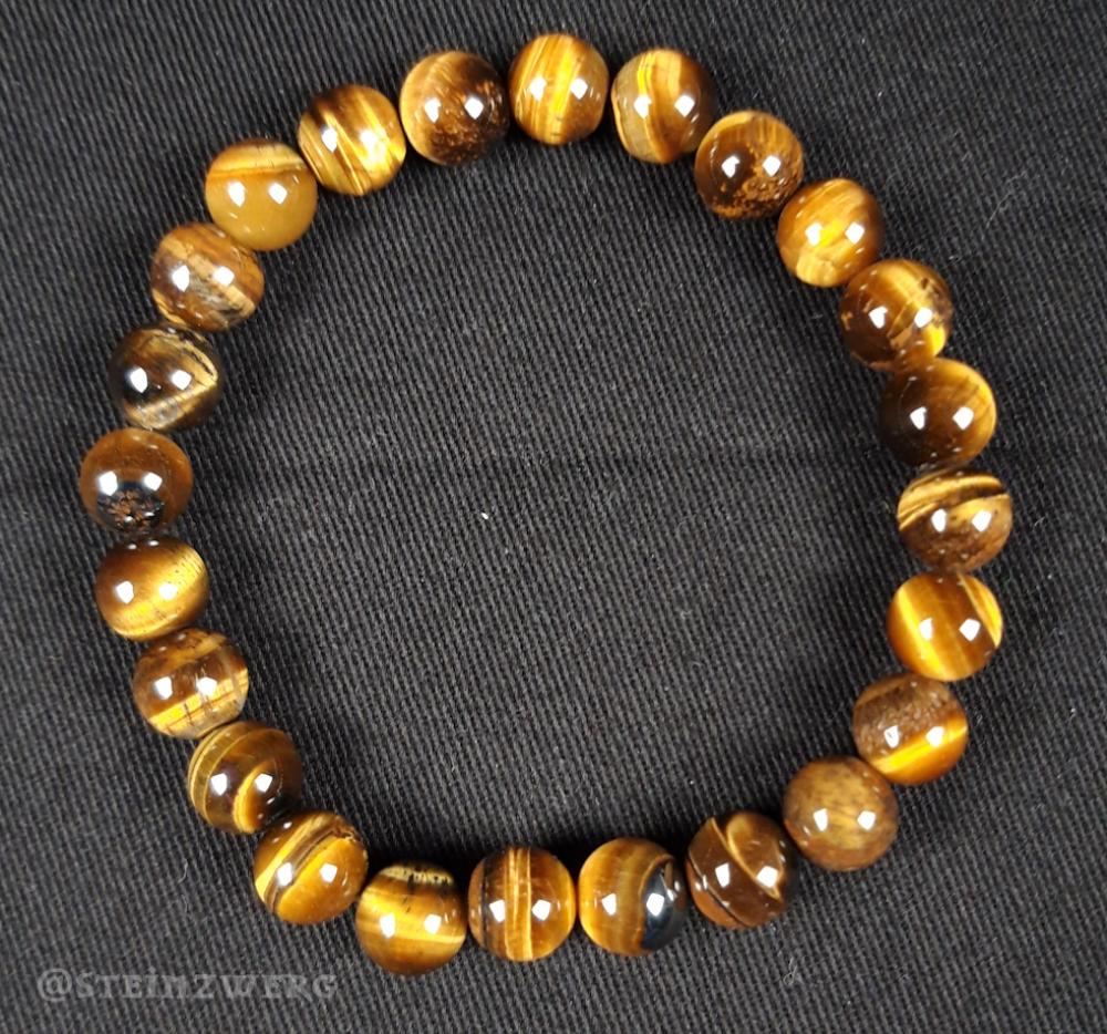 Tigerauge Kugelarmband 8mm