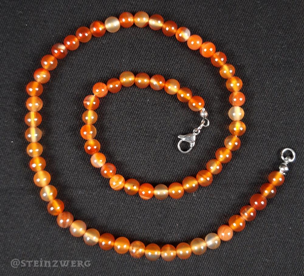 Karneol Kugelkette 6mm