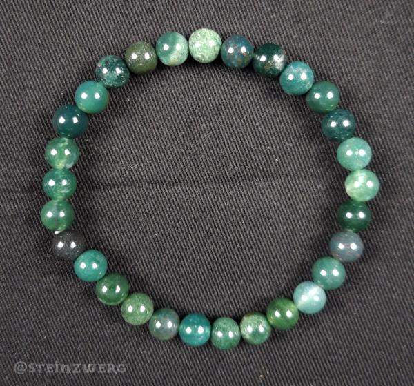 Kugelarmband aus Moosachat.